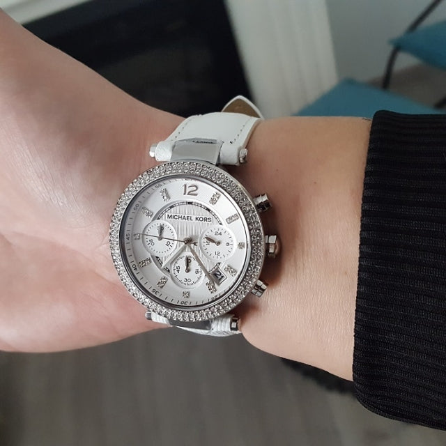 Michael Kors Parker Chronograph White 