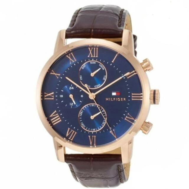 tommy hilfiger analog black dial men's watch