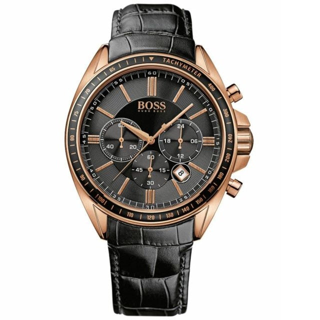 rose gold hugo boss mens watch