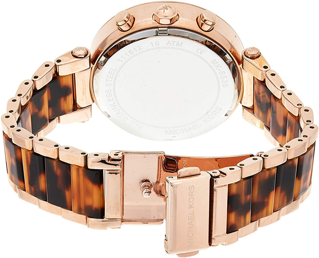 Michael Kors Parker Chronograph Rose Dial Rose Gold Ladies Watch MK553 –  Big Daddy Watches