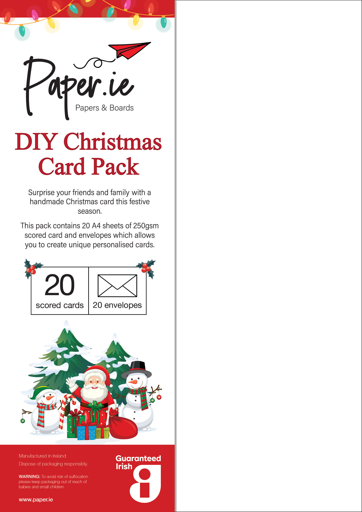 DIY Christmas Card Pack - Prisma Textured Paper – 