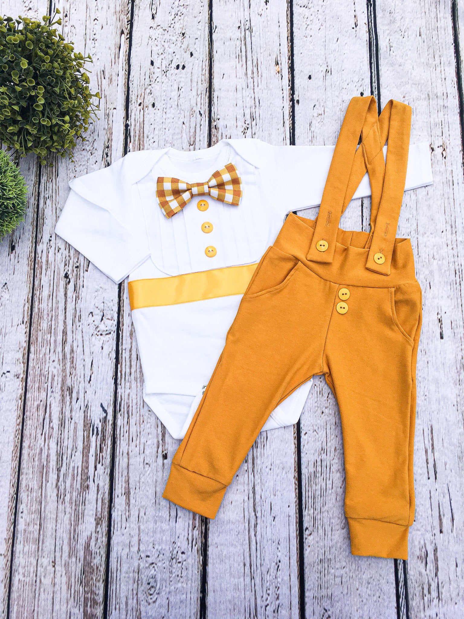 baby boy mustard clothes