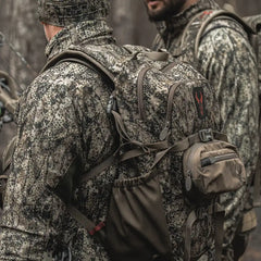 man wearing new ATX pack during a hunt