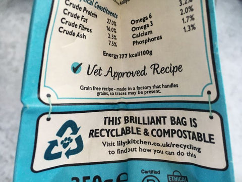 Eco-friendly and recyclable cat food