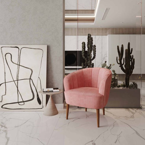 Accent Chair in blush colour