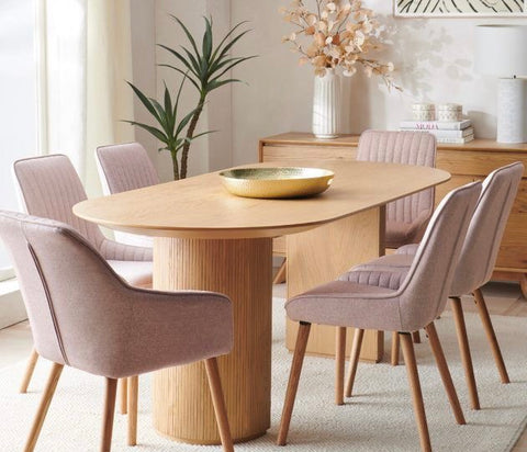 dining table with accent chair