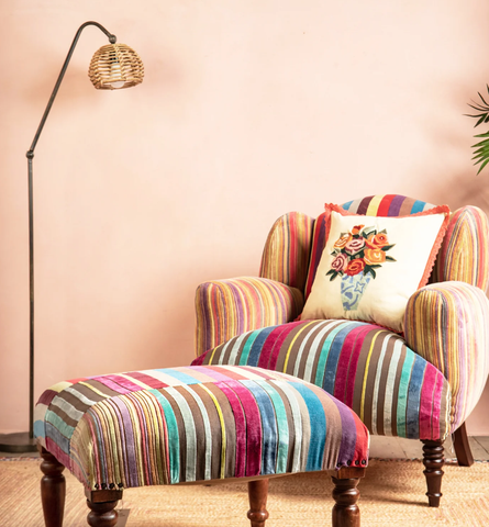 Cultural fusion accent chair