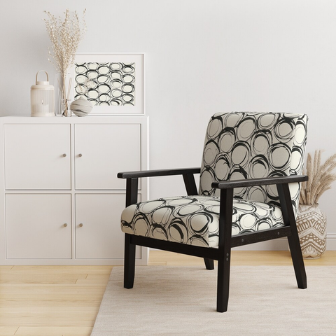 Accent chair in pattern