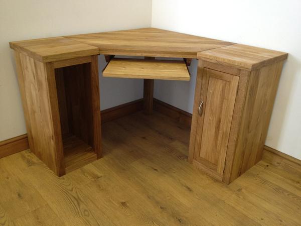 The Quercus Oak Corner Desk Kubek Furniture