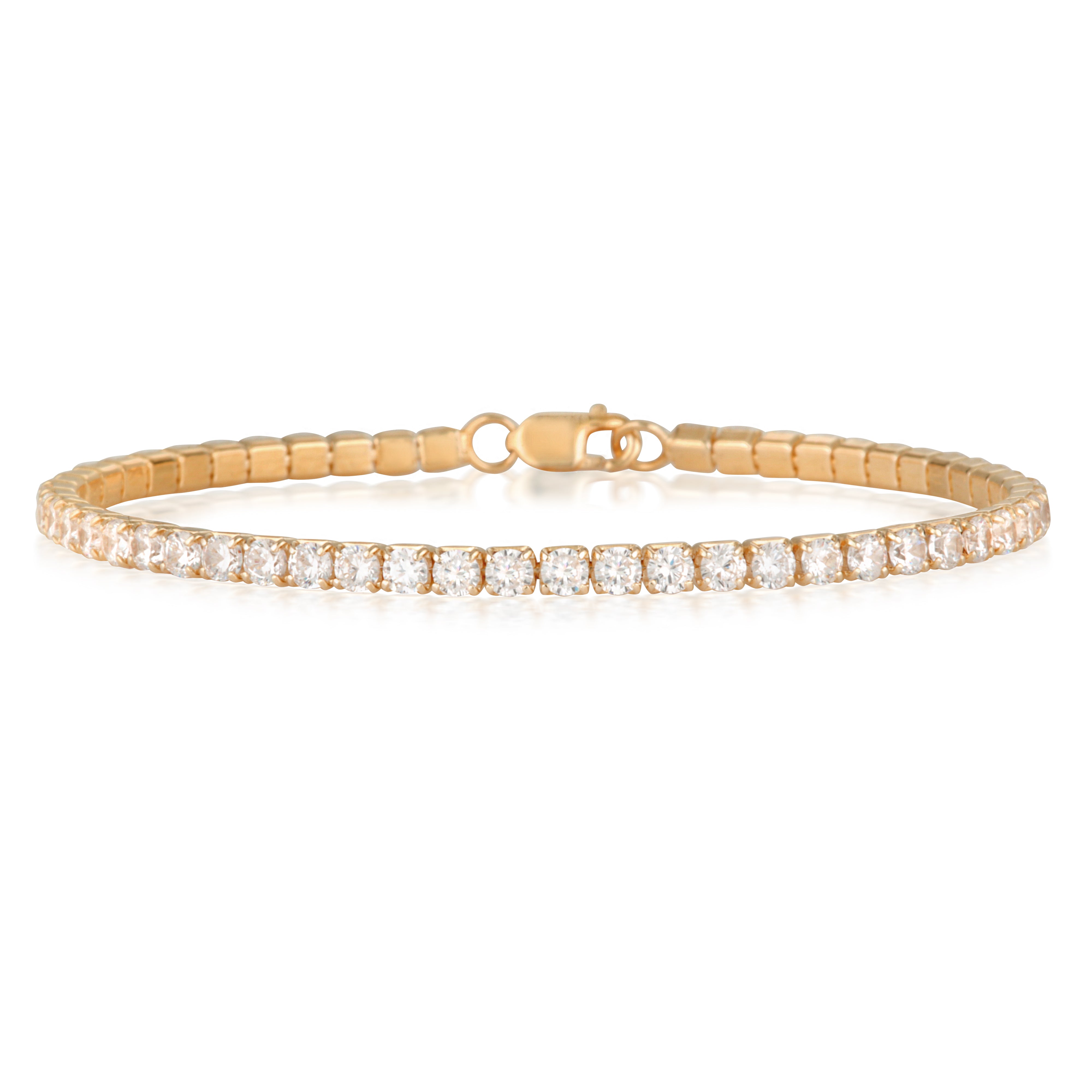 AOL Special - Rose Gold Plated Silver Monogram Bracelet