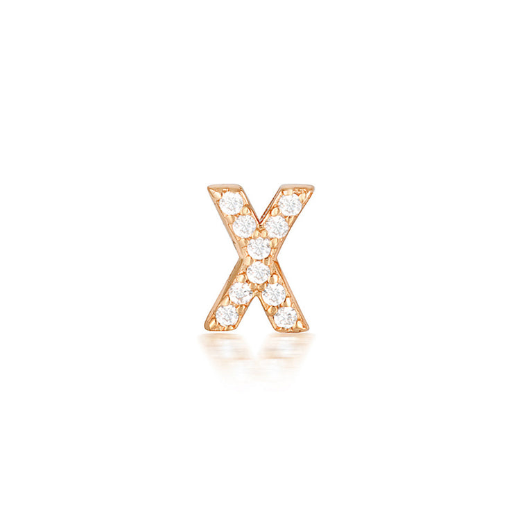 A-Z Earrings Rose Gold