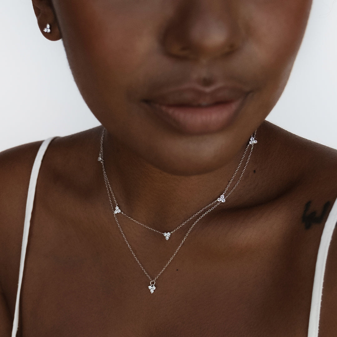 Iris Necklace Silver – THE SILVER COLLECTIVE