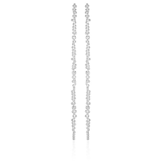 Paros Drop Earrings Silver