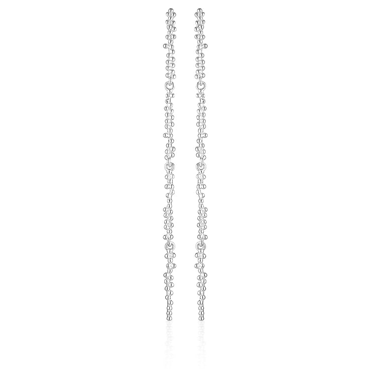 Paros Drop Earrings Silver