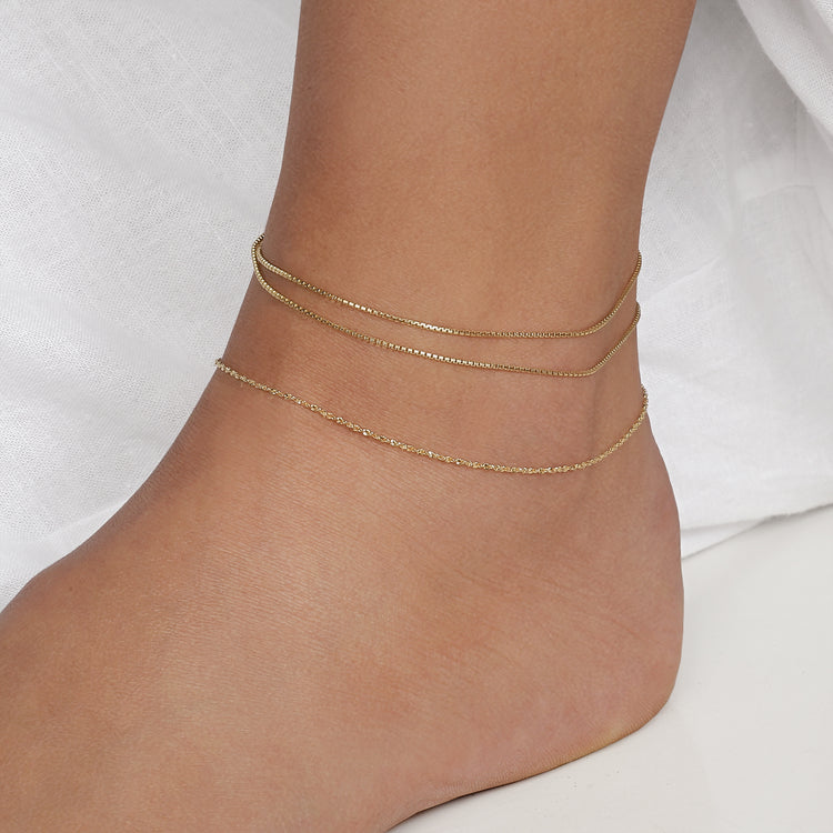 Quinn Anklet Gold