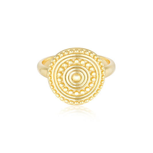 Florence Coin Ring Gold