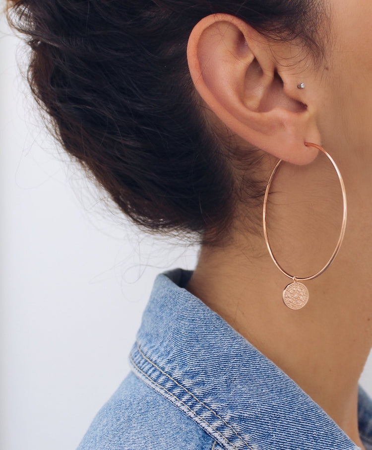 Emelia Hoops Rose Gold