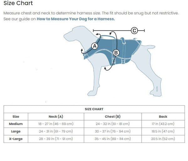 Size Chart Dog Life Jacket K Pit Bull Outfitters