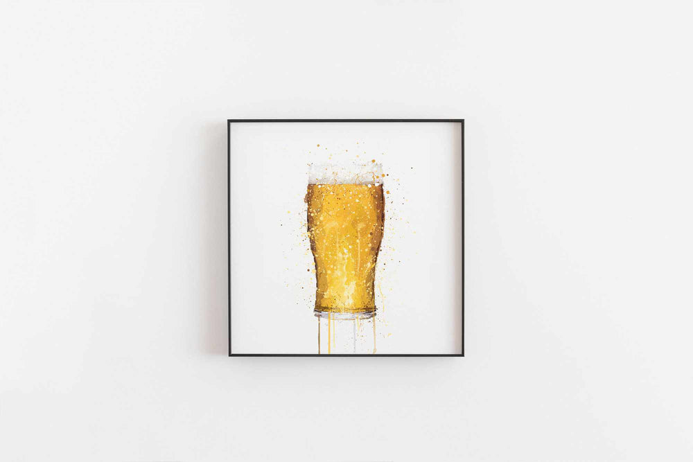 Beer Glass Wall Art Print We Love Prints
