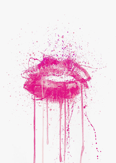 Love Girls Art Lips Pink Sexy Art Printable Wall Decoration Wallpaper High  Definition Modern Art Stock Illustration