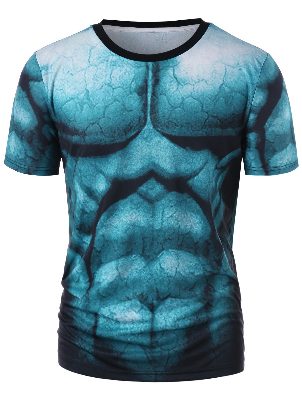 3D Abs Muscle Print Casual T-shirt | bestdress1.com