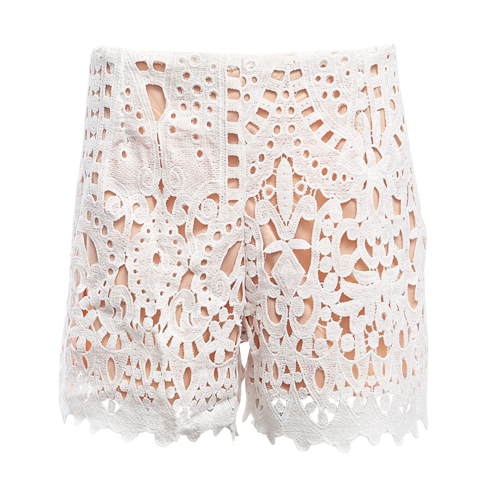 Stylish Hollow Out Crochet Lace Women Shorts | bestdress1.com