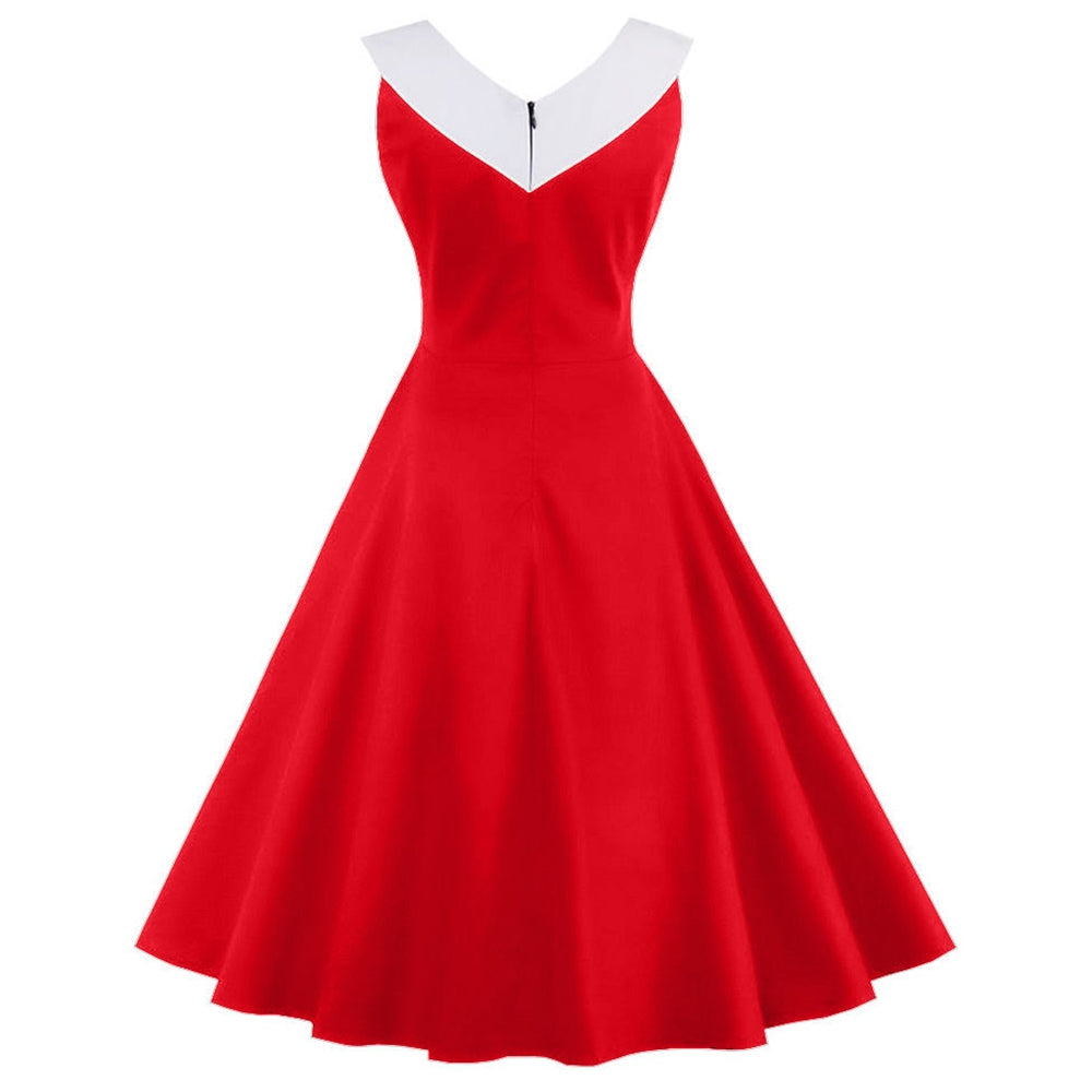 V Neck Sleeveless Dress | bestdress1.com