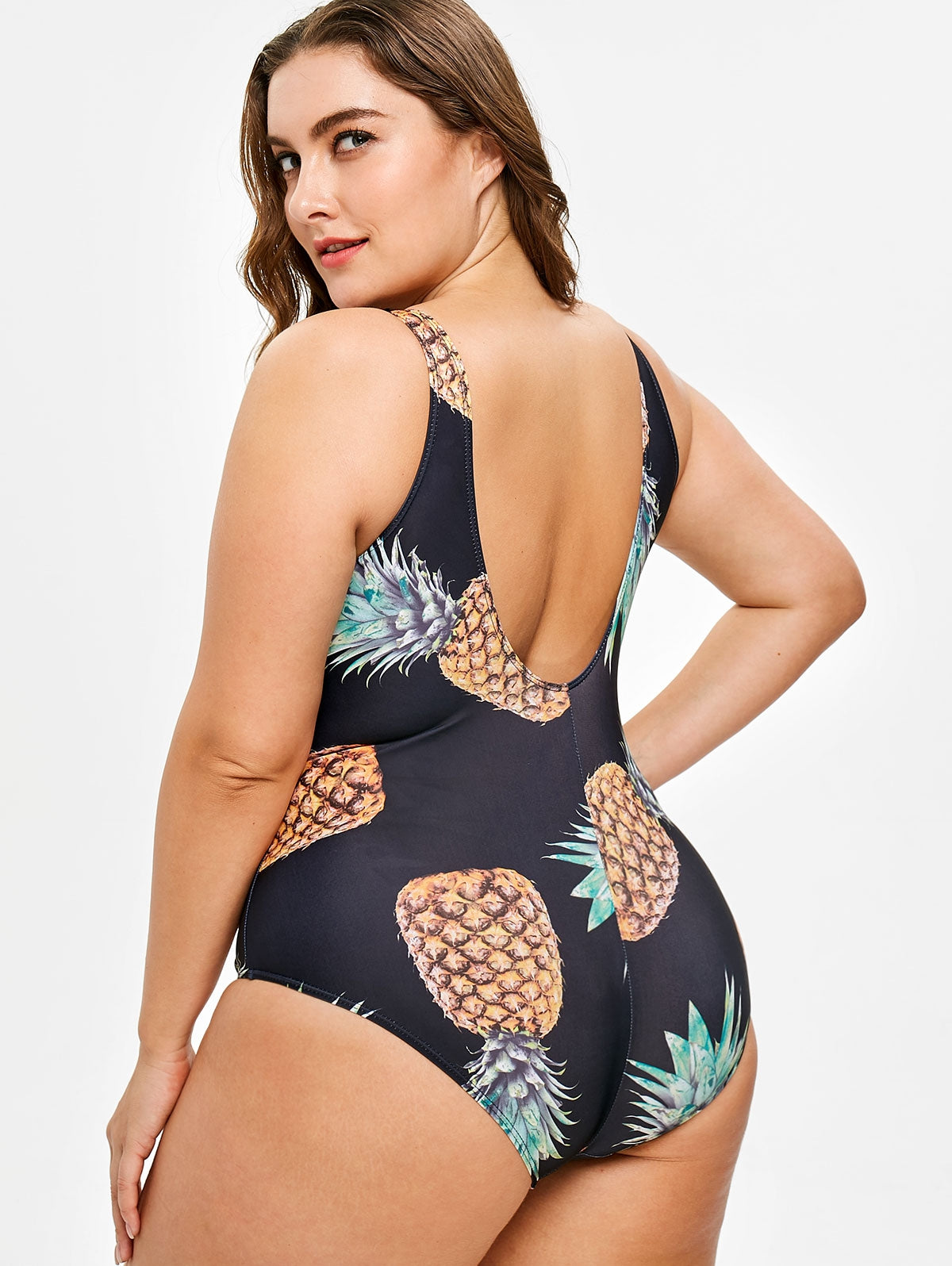 pineapple plus size swimsuit