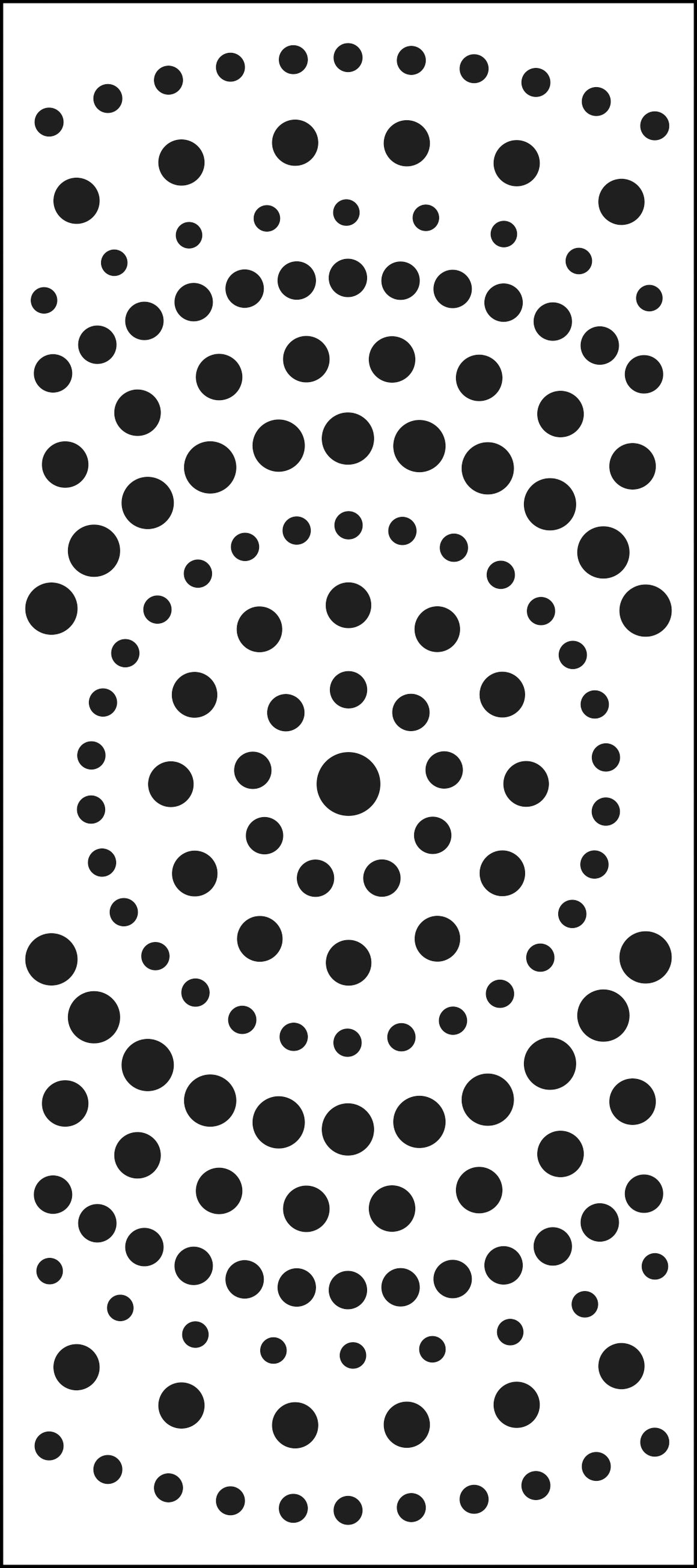 Tcw2307 Concentric Circles Slimline Stencil Tcw Stencils 7602