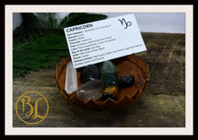 Load image into Gallery viewer, CAPRICORN Gemstone Kit 6 Zodiac Capricorn Healing Crystal Capricorn Intention Set Lithiotherapy