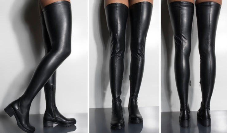 Moto Super Thigh High Boots (Next Batch 