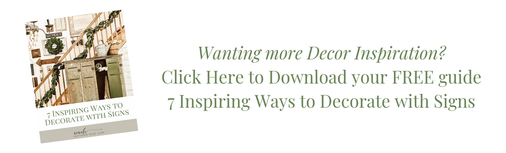 free guide how to decorate with signs