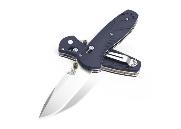 Benchmade Mini Barrage AXIS-Assist Knife Blue Richlite