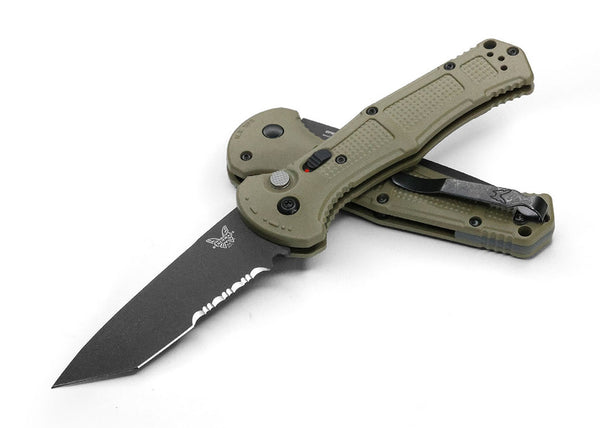 Benchmade Claymore Tanto Automatic Knife OD Green