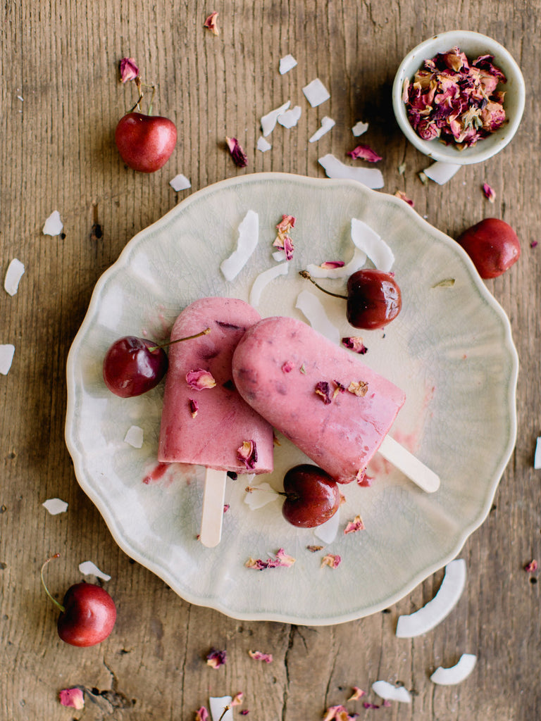 Delicious Rose Popsicles