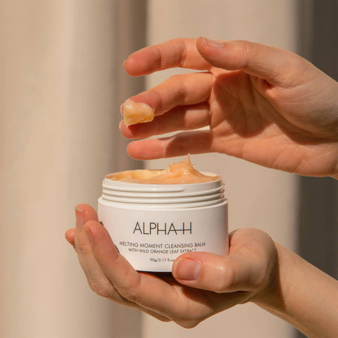 Alpha-H | melting moment | cleansing balm | balm to oil | makeup remover