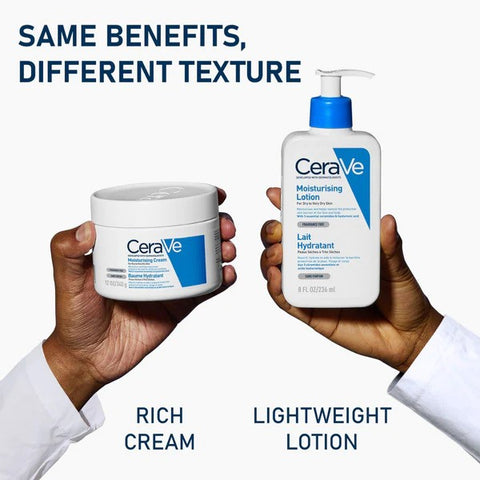 cerave | moisturiser | lotion | lightweight | cream | rich | hydration