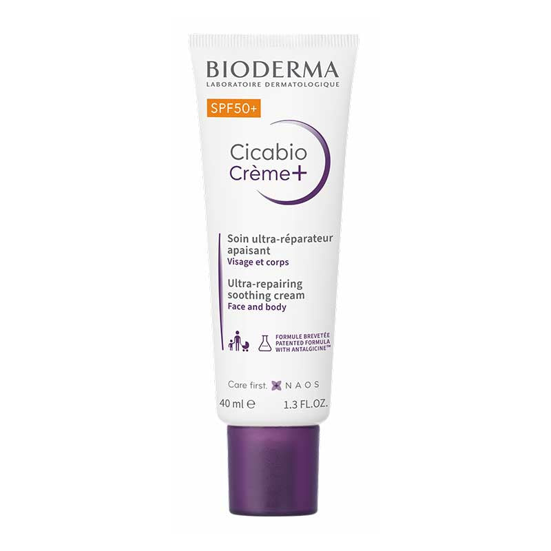 Bioderma Cicabio Crème+ SPF 50+ Ultra-Repairing Soothing Cream