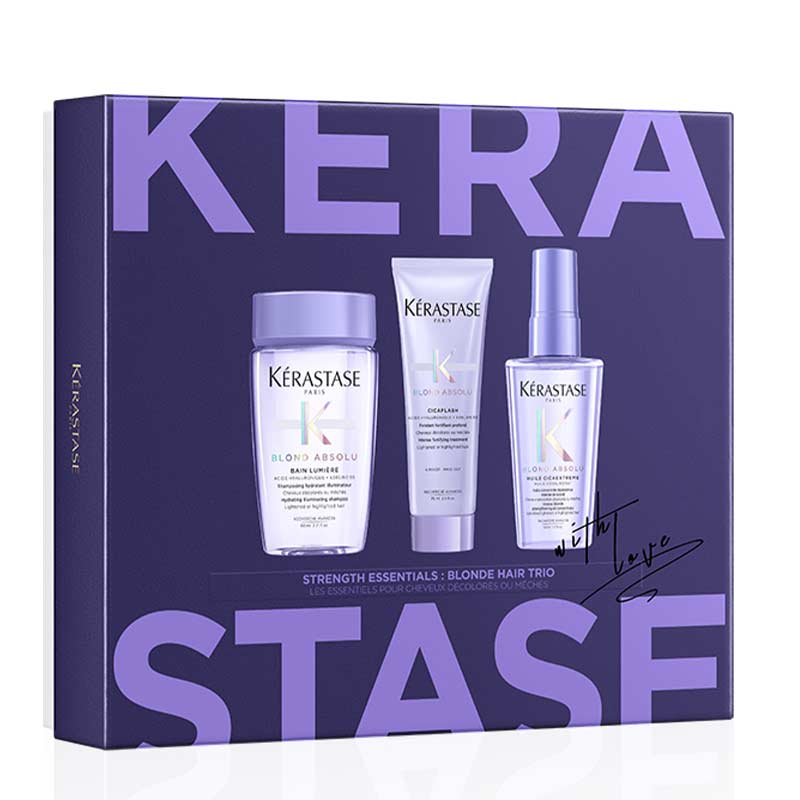 Kérastase Strength Essentials: Blonde Hair Blond Absolu Trio Gift Set Discontinued