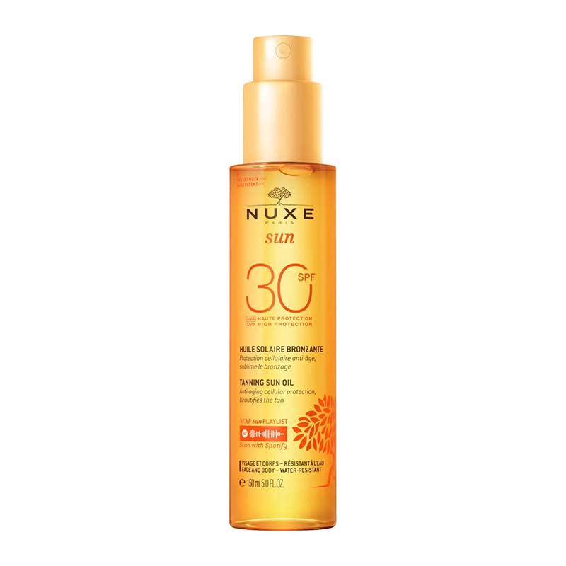NUXE SUN Tanning Oil for Face & Body SPF 30