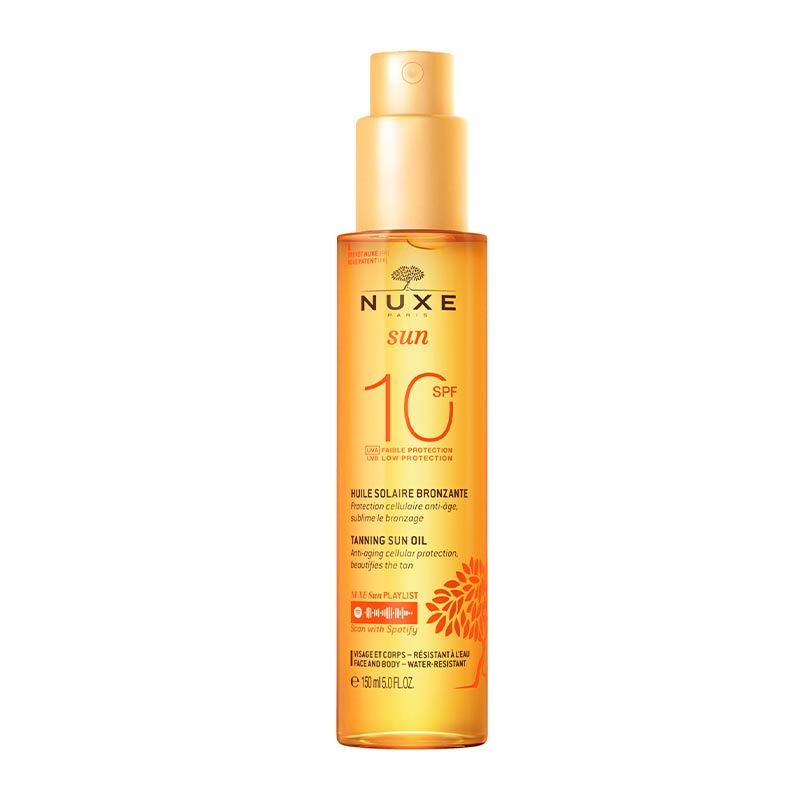 NUXE SUN Tanning Oil For Face & Body SPF10