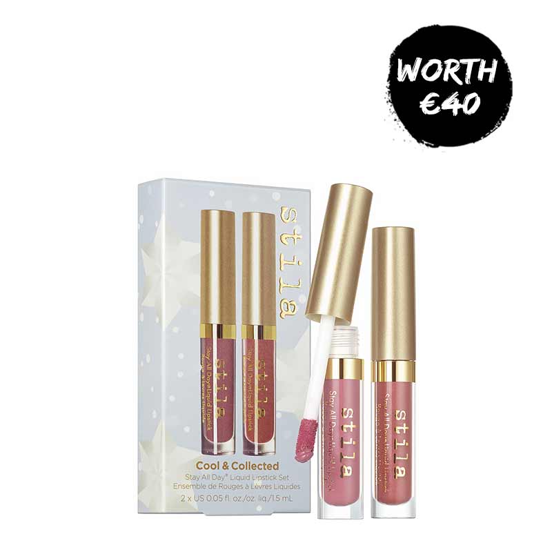 Stila Cool & Collected Liquid Lipstick Duo Gift Set Discontinued
