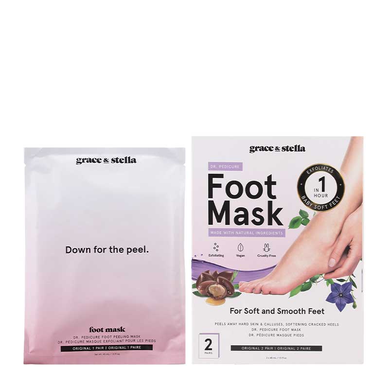 Grace & Stella Dr. Pedicure Original Foot Peeling Masks - 2 Pack