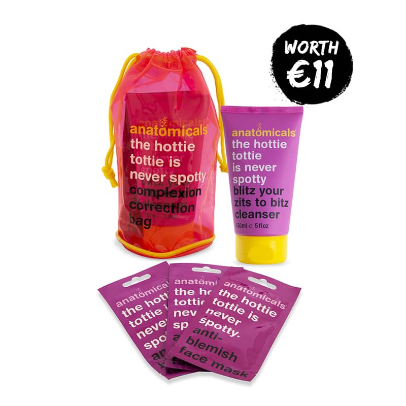 Anatomicals The Hottie Tottie Is Never Spotty Cleanser & 3 Face Masks Pack Discontinued