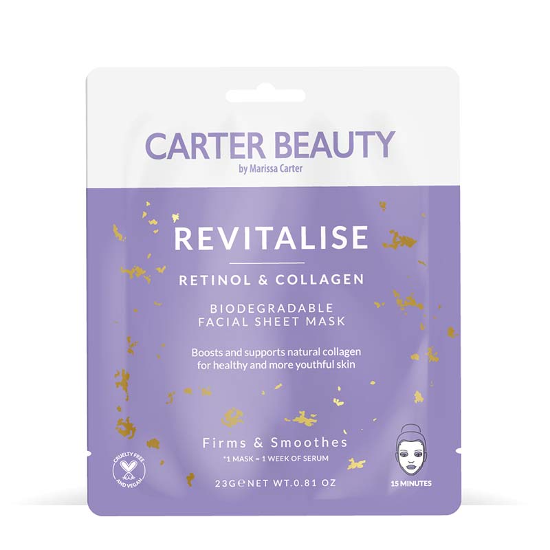 Carter Beauty By Marissa Revitalise Retinol & Collagen Sheet Mask Discontinued