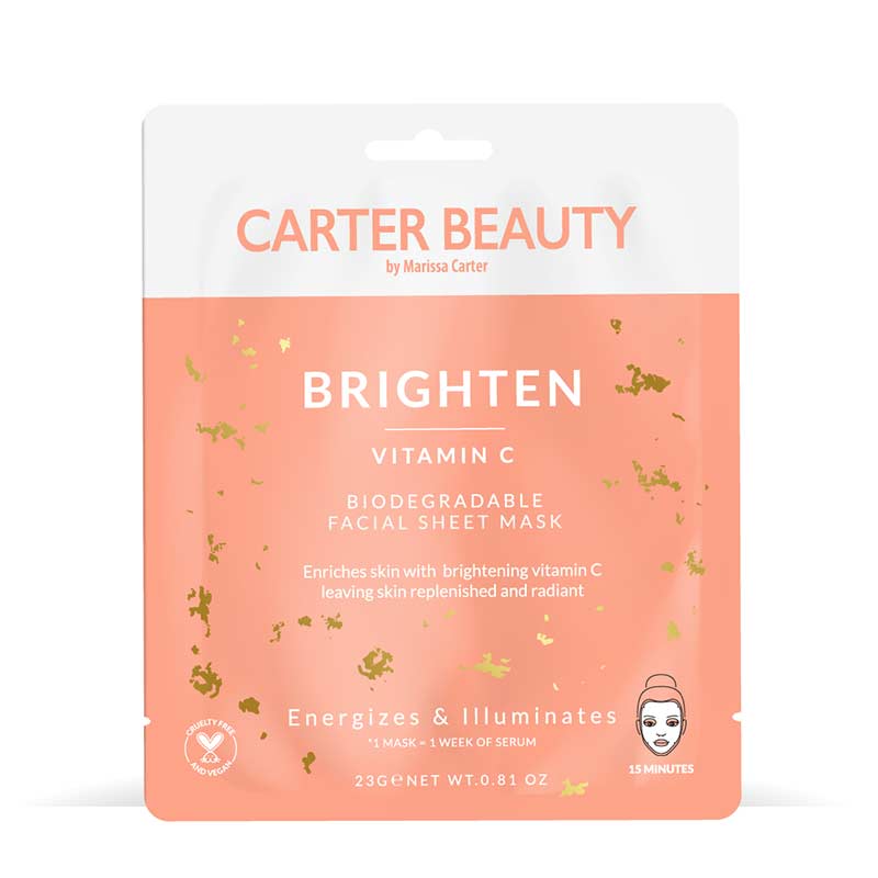 Carter Beauty by Marissa Brighten Facial Sheet Mask Discontinued