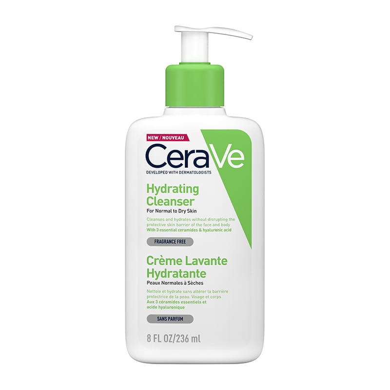 CeraVe Hydrating Cleanser For Normal to Dry Skin With Ceramides - 236ml