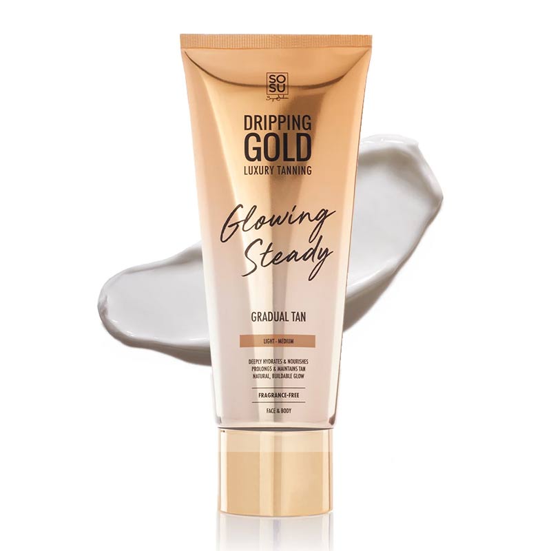 Dripping Gold Glowing Steady Gradual Tan - Light-Medium