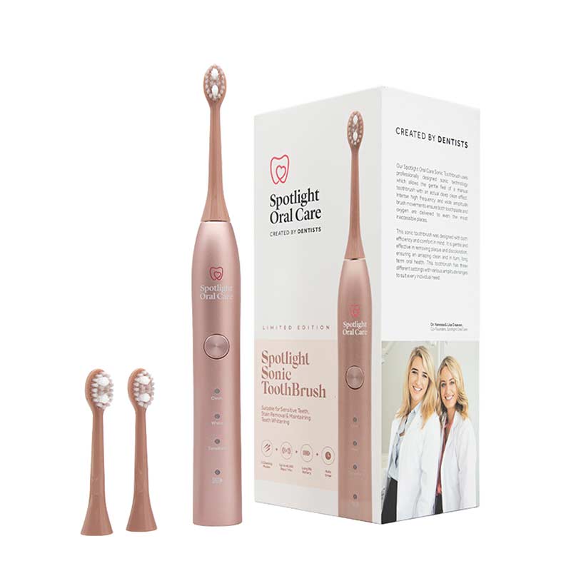 Spotlight Oral Care Rose Gold Sonic Tooth Brush