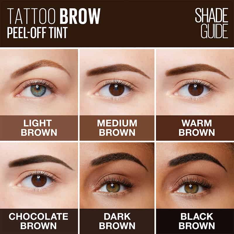 Maybelline Tattoo Brow Gel Tine  Review  Beautypeadia